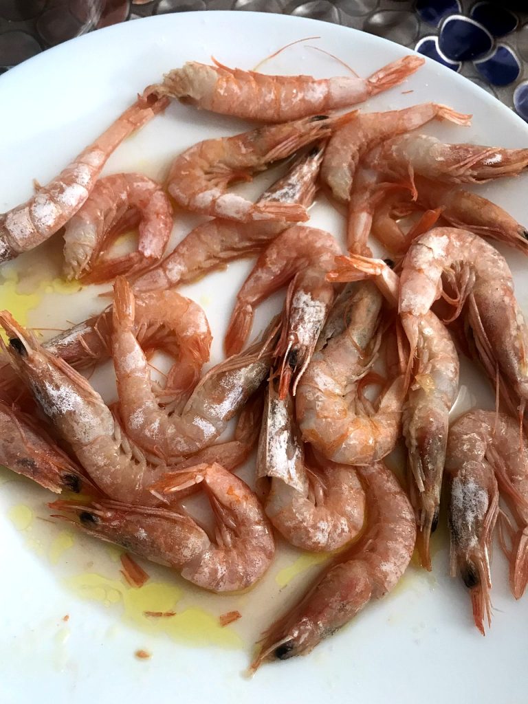 Gambas blancas al grill