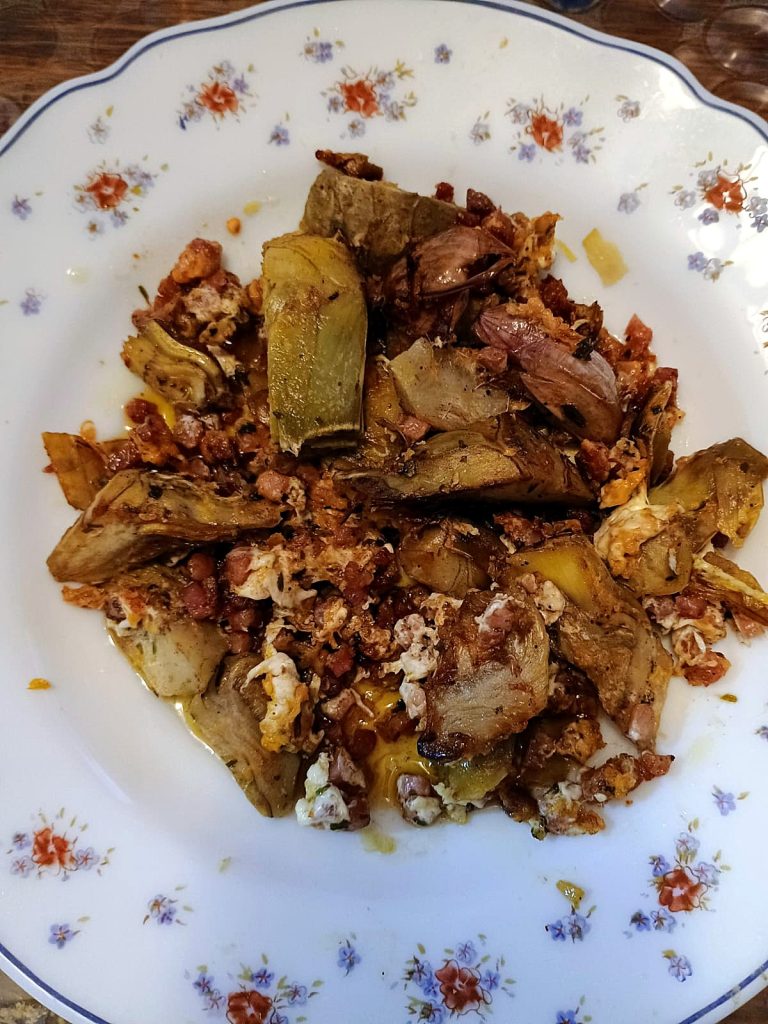 Revuelto de alcachofas (2)