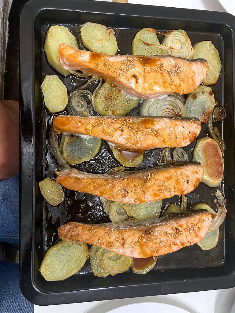 Salmón al horno