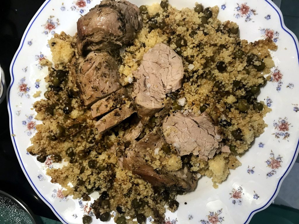 Solomillo de cerdo con cous cous (1)