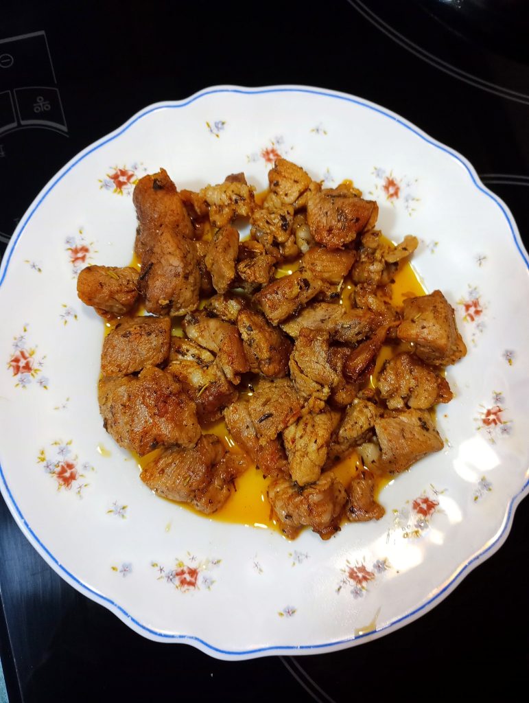 Solomillo de cerdo macerado