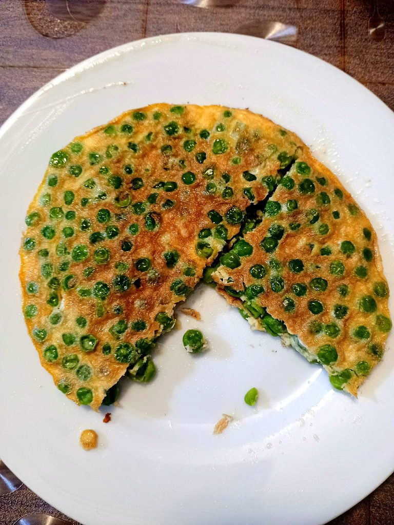 Tortilla de guisantes
